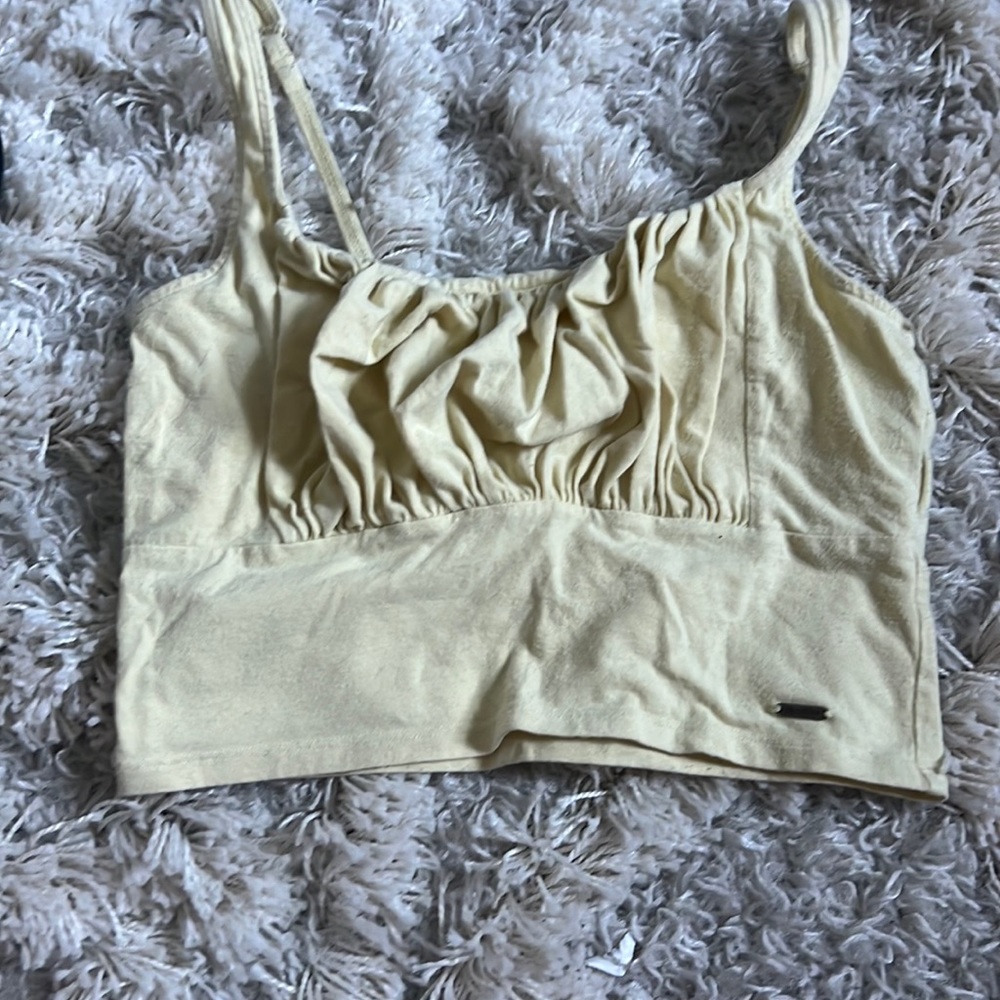 Pastel Yellow Hollister Tank